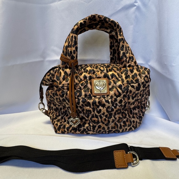 Brighton Handbags - Brighton Leopard Quilted Handbag with Crossbody Strap